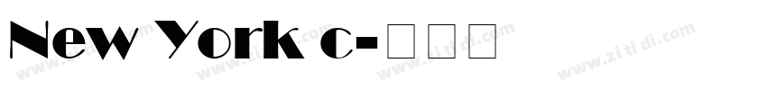 New York c字体转换